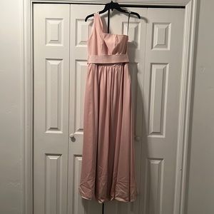 White by Vera Wang bridesmaid dress, one shoulder, size 6, worn once